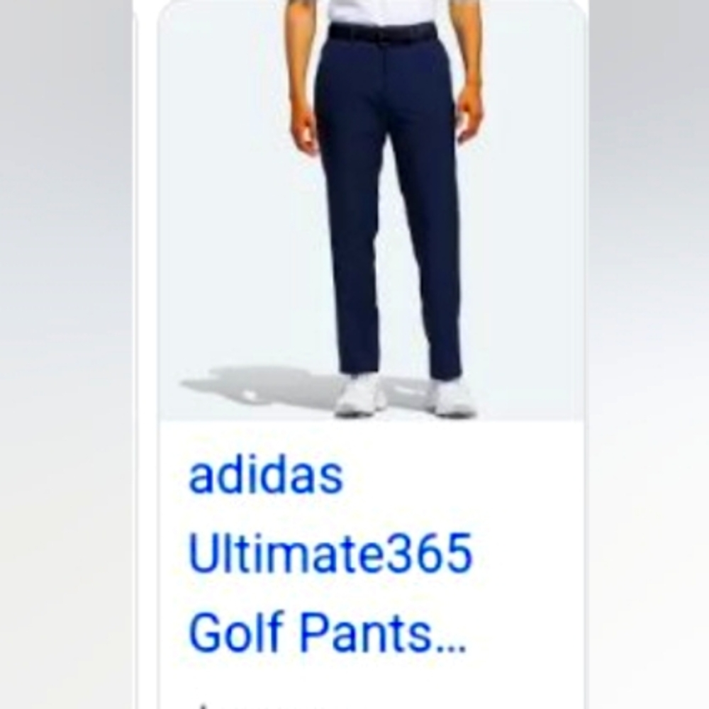 Men's Adidas Ultimate 365 Golf Pant Navy Blue Size 34/32